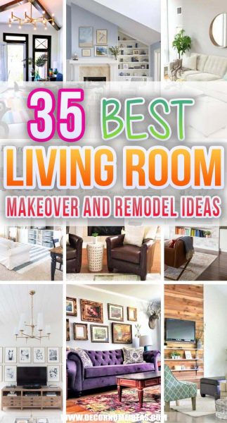 35 Awesome Before and After Living Room Makeovers for 2024 | Decor Home ...