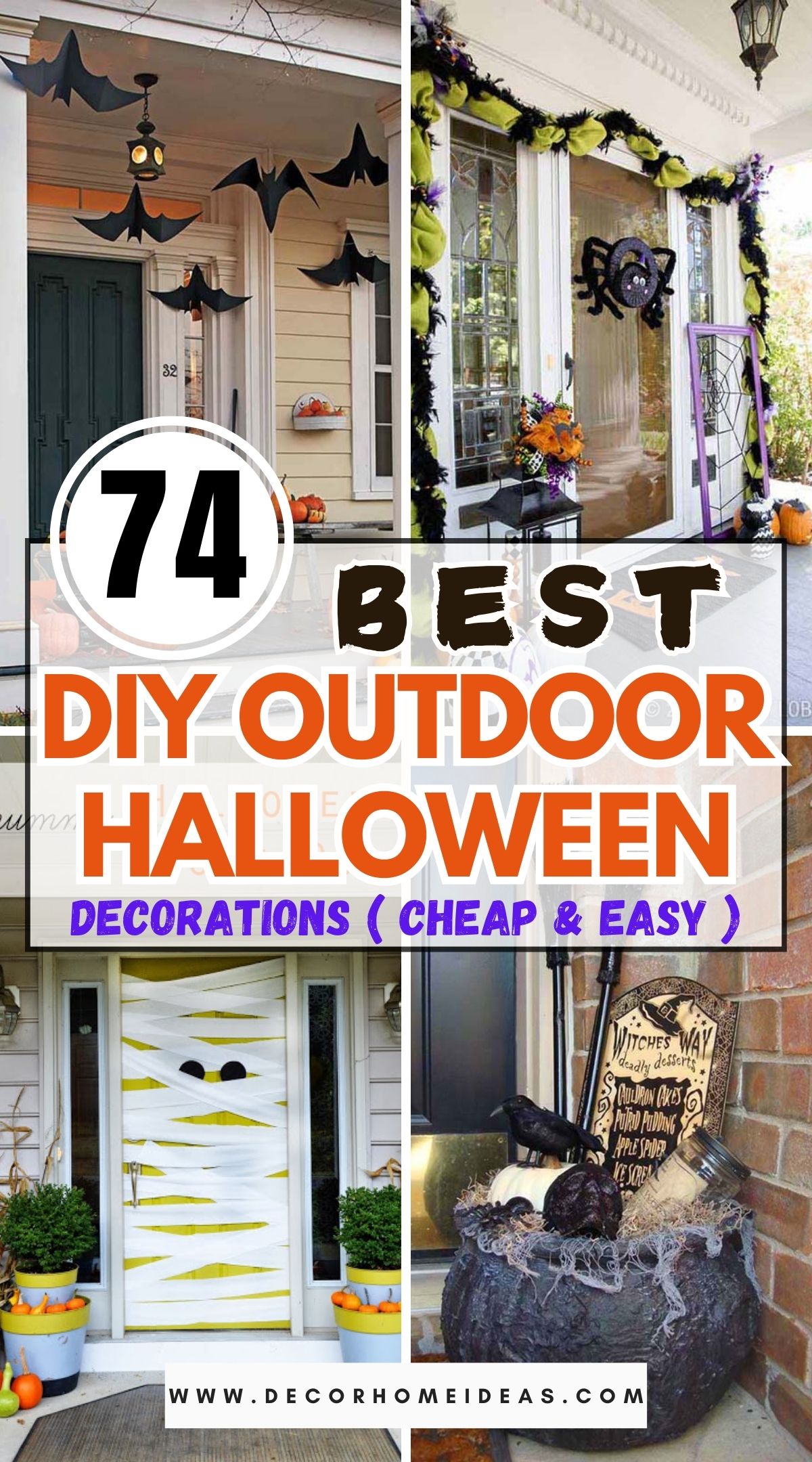 BEST DIY Outdoor Halloween decorations