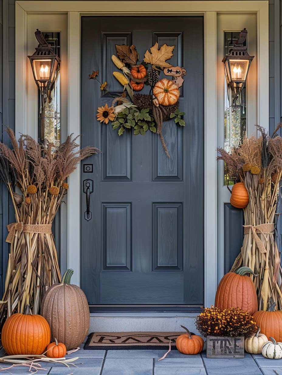 DIY Fall Front Door Decor 1