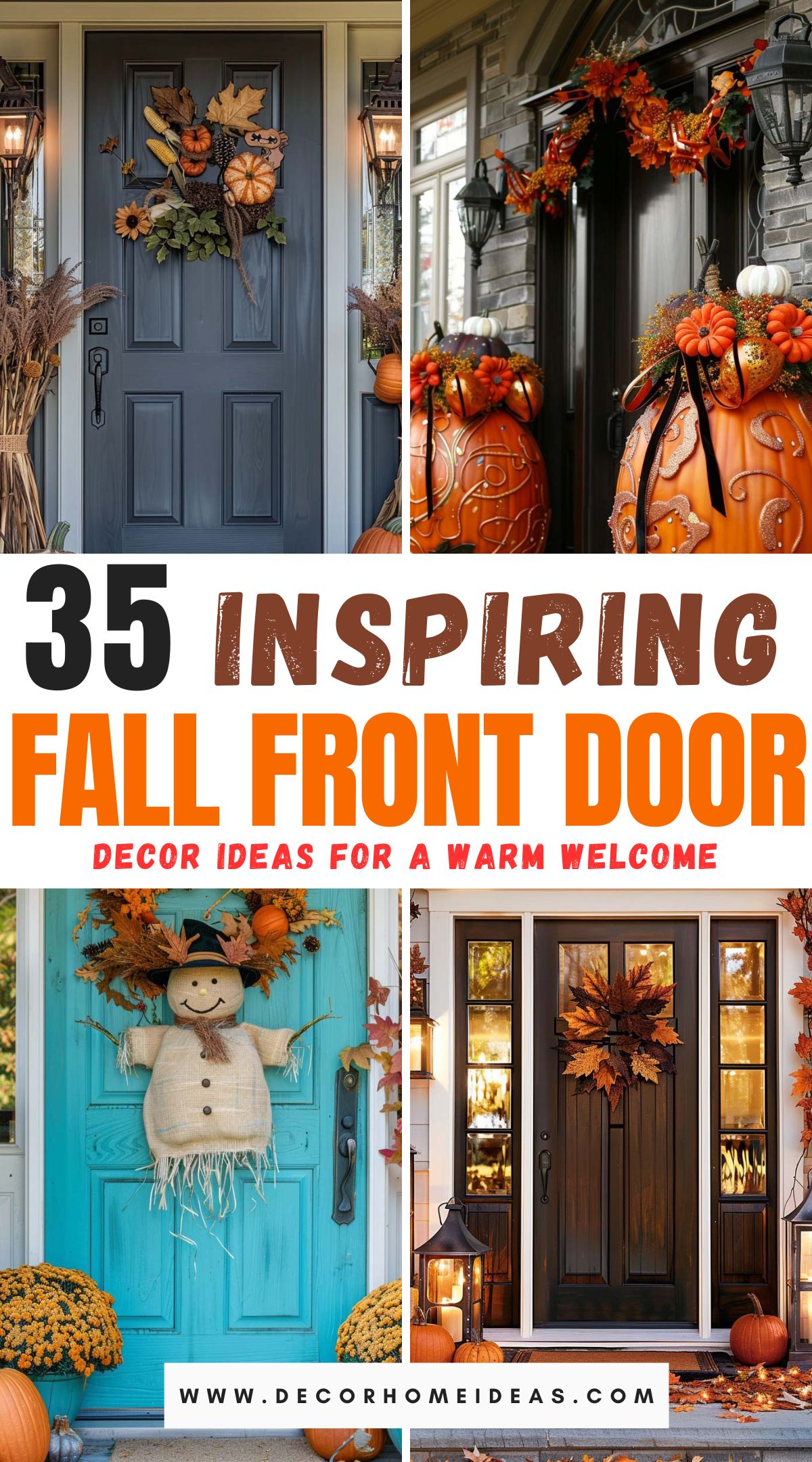 DIY Fall Front Door Decor Ideas