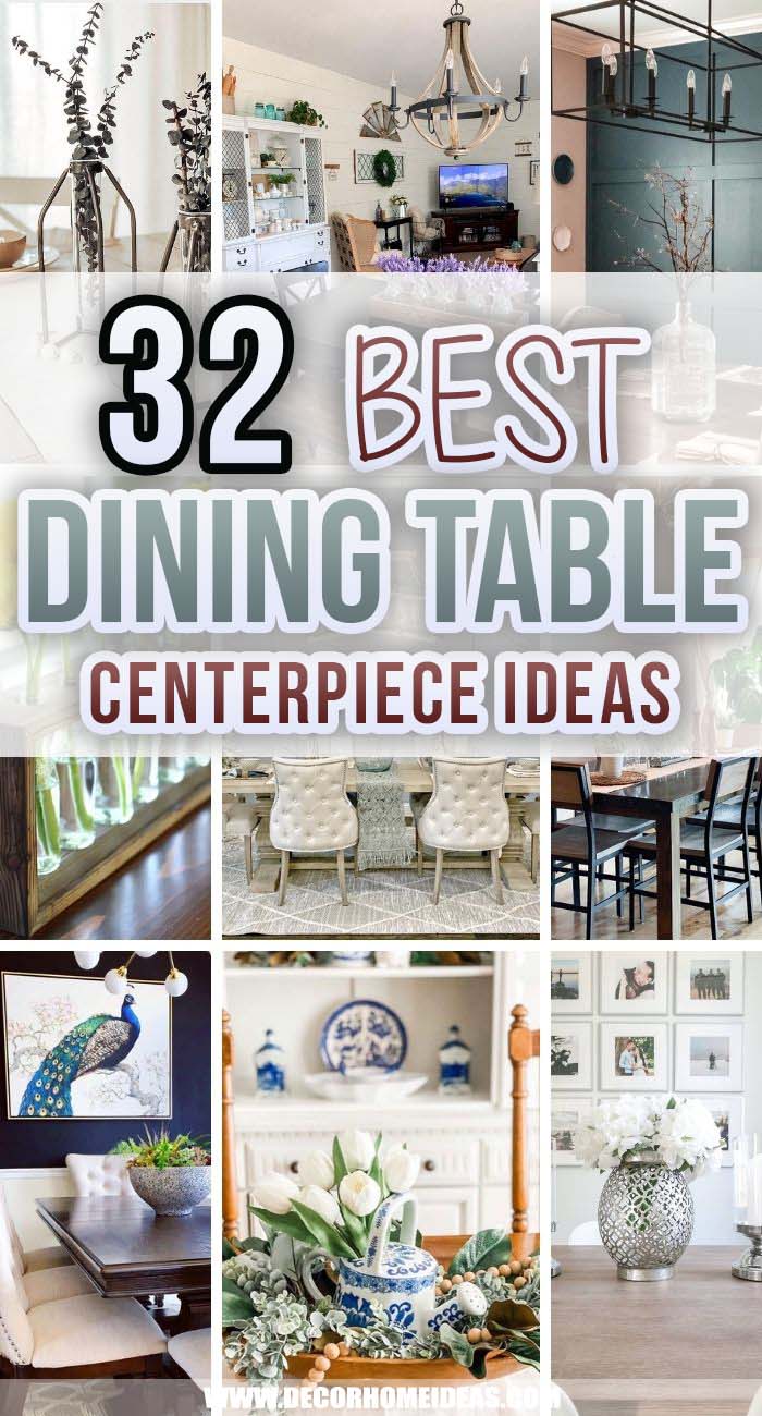 Best Dining Table Centerpiece Ideas. These dining room centerpiece ideas are sure to liven up your space no matter the time of year. From evergreen DIYs to vintage-inspired wares, these ideas are sure to inspire. #decorhomeideas