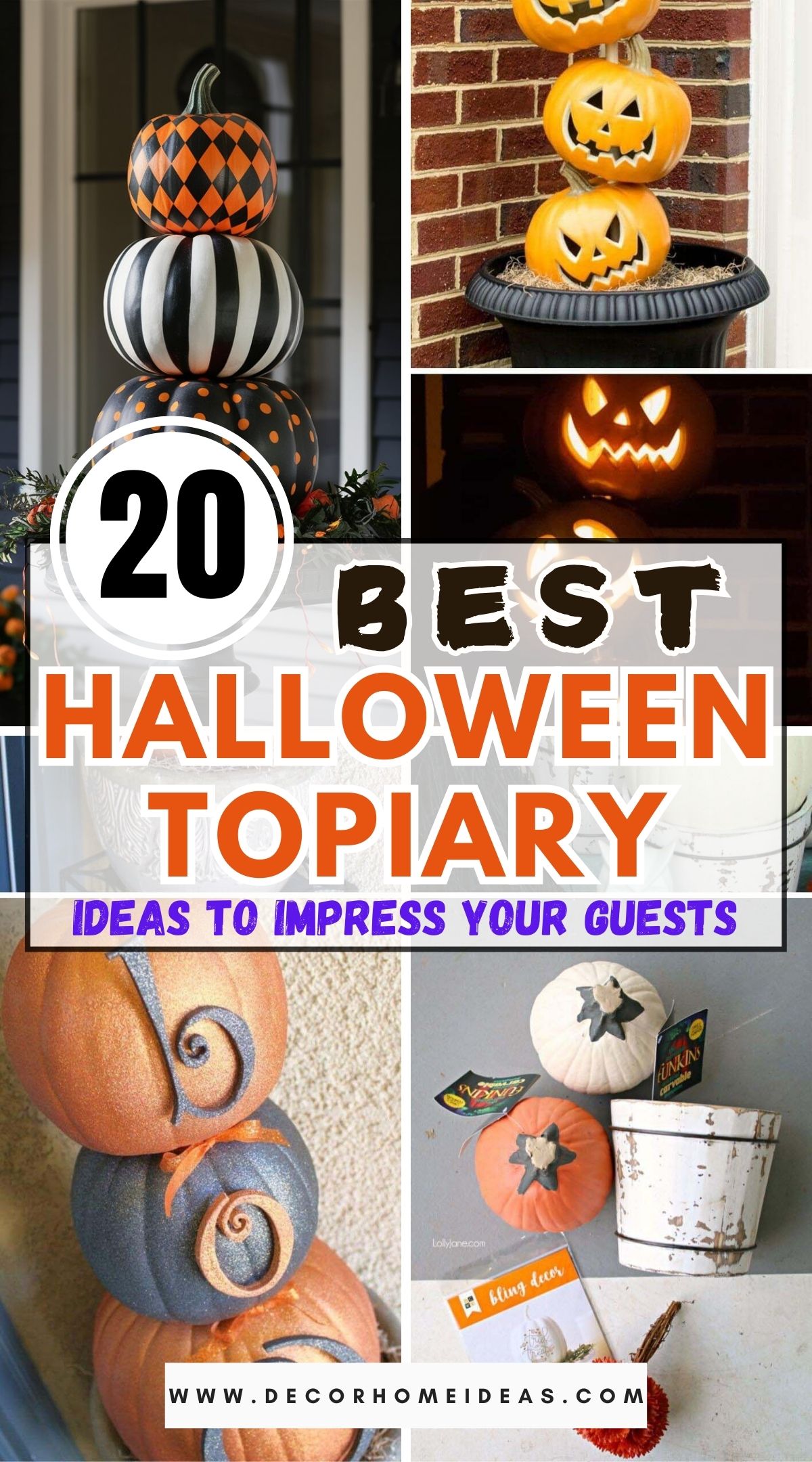 Create a spooky yet elegant Halloween display with these DIY pumpkin topiary ideas! Perfect for your outdoor decor, this stacked pumpkin creation adds a unique twist to traditional Halloween decorations. . #HalloweenDecor #PumpkinTopiary #DIYDecor