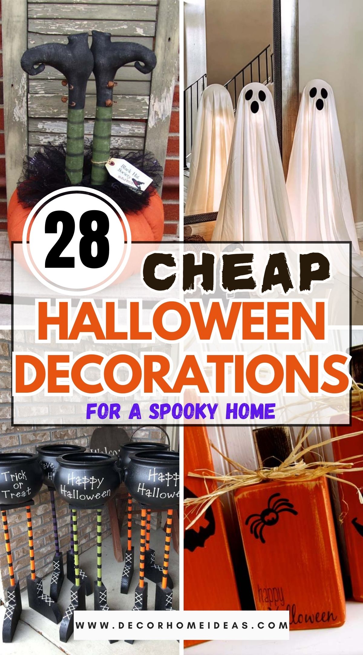 Transform your home on a budget with these cheap Halloween decorations! Create spooky outdoor displays with easy-to-make decorations, from ghostly figures to eerie lighting. Perfect for adding a creepy touch without breaking the bank. #CheapHalloweenDecor #DIYHalloween #OutdoorDecor
