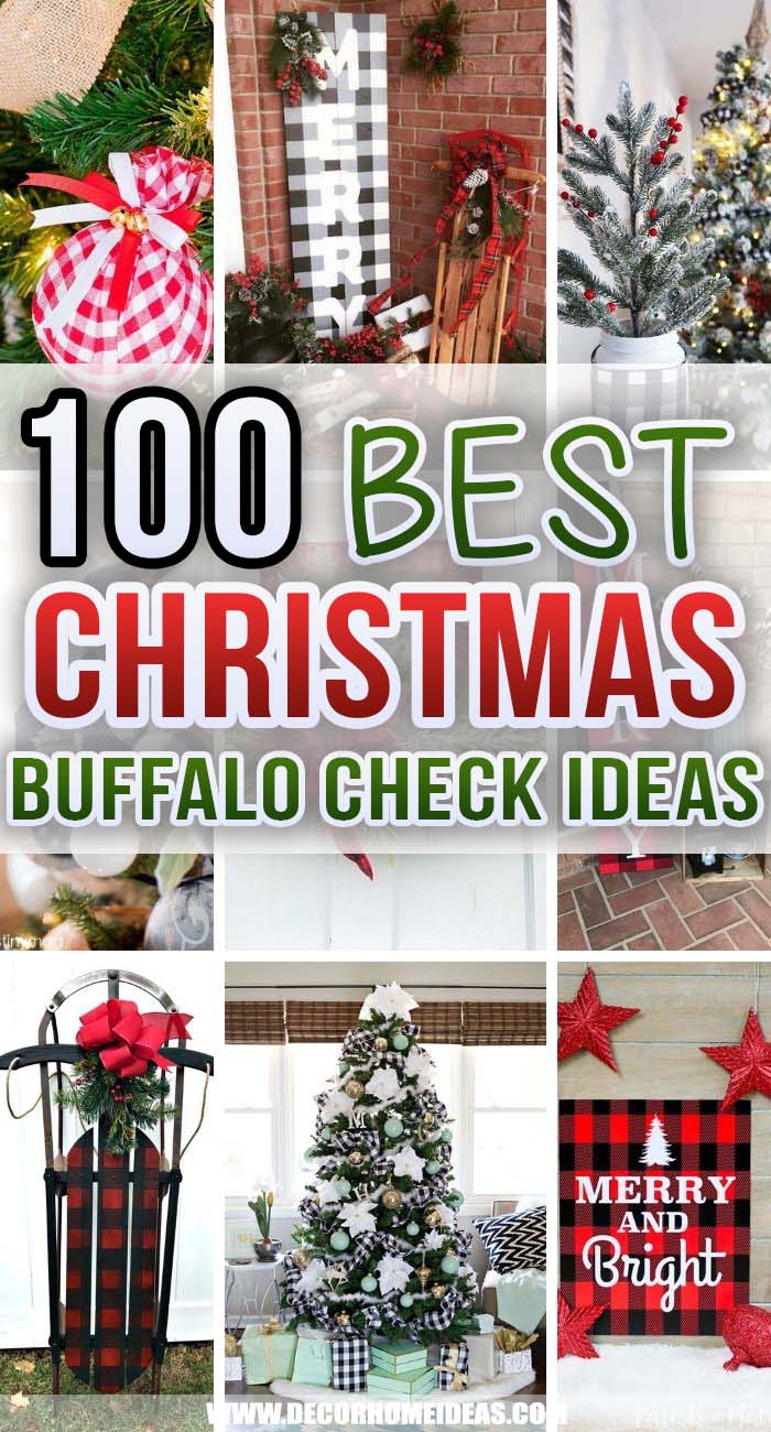 100+ Best DIY Buffalo Check Christmas Decor Ideas