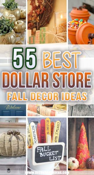 55 Super Creative Dollar Store Fall Decor Ideas For a Beautiful Autumn ...