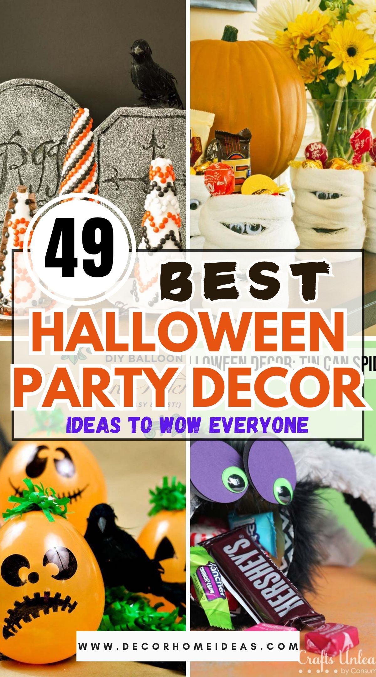 Transform your space with amazing Halloween party decor! Discover creative Halloween party decor ideas to make your celebration unforgettable. From spooky centerpieces to eerie lighting, these Halloween party decorations will set the perfect spooky atmosphere. #HalloweenDecor #PartyIdeas #SpookyDecor