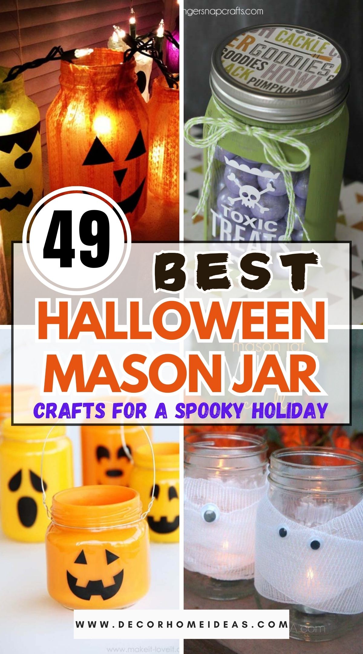 Add a spooky touch to your decor with these Mason Jar Halloween crafts! From eerie candle holders to haunted house lanterns, these Halloween Mason Jars are perfect for adding a festive glow to your home. Easy and fun to make, they’re a great DIY project for the whole family. #MasonJarCrafts #HalloweenDIY #SpookyDecor