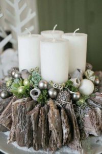 18 Fantastic White Candles Ideas To Create Beautiful Christmas Arrangements
