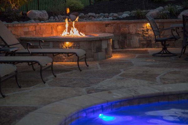 30 Best Poolside Fire Pit Ideas for 2024 | Decor Home Ideas