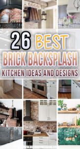 26 Fantastic Brick Backsplash Kitchen Ideas To Add Even More Coziness