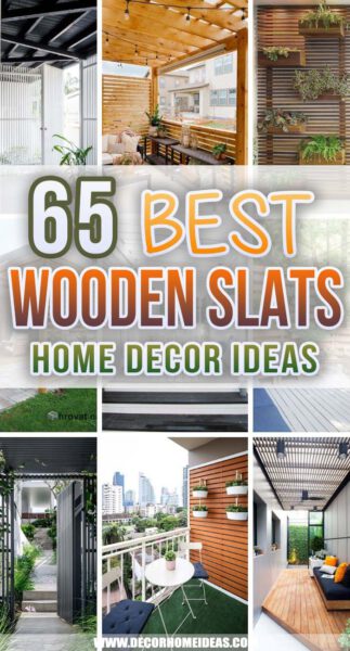 65 Best Home Decorating Ideas With Wooden Slats