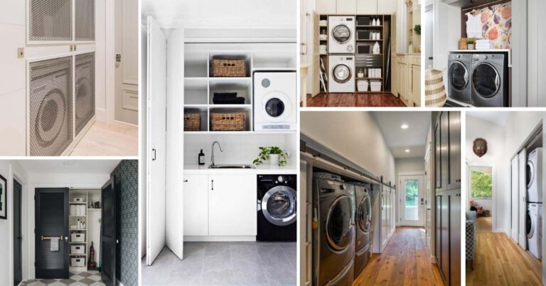 28 Amazing Laundry Closet Door Ideas and Designs