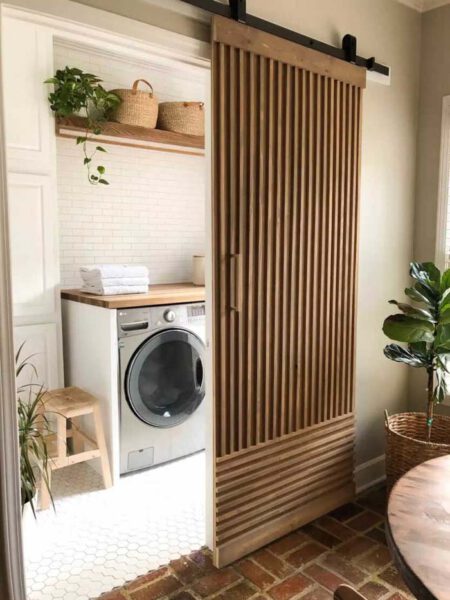 28 Amazing Laundry Closet Door Ideas and Designs