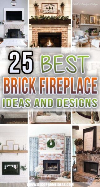 25 Best Brick Fireplace Ideas and Designs To Add Style and Warmth To ...