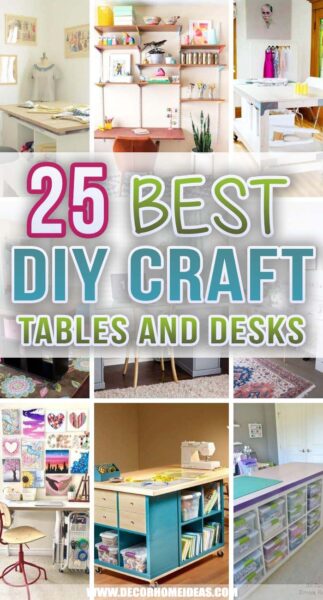 25 Best DIY Craft Tables and Desks To Make Your Own Creative Oasis