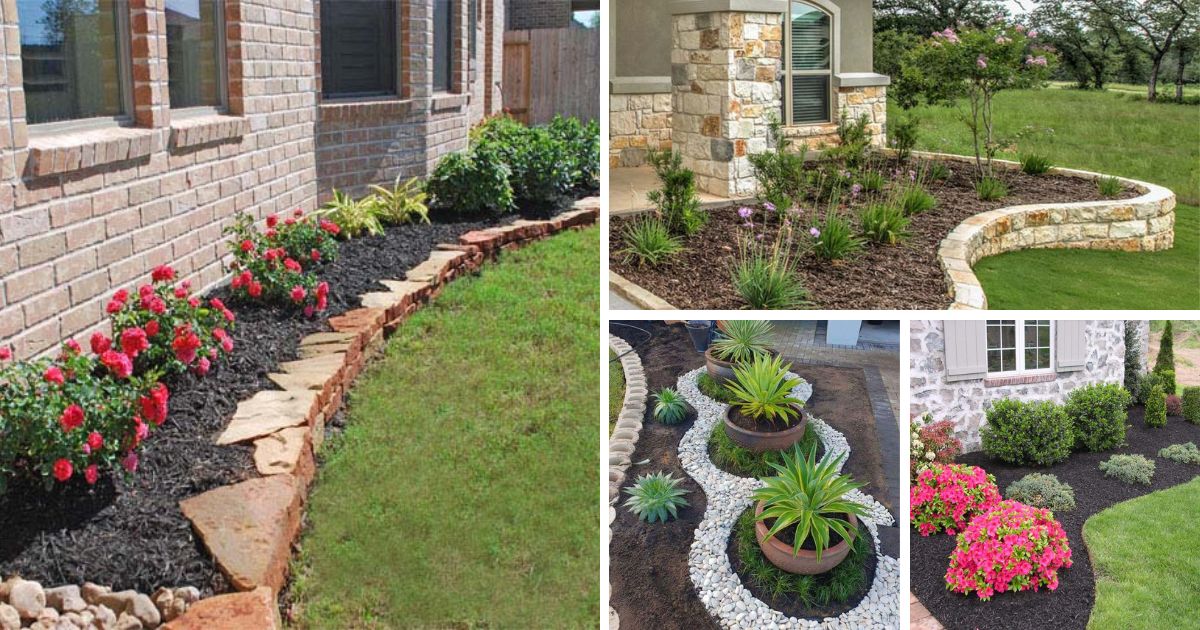 21 Best Black Mulch Landscaping Ideas To Create The Perfect Garden