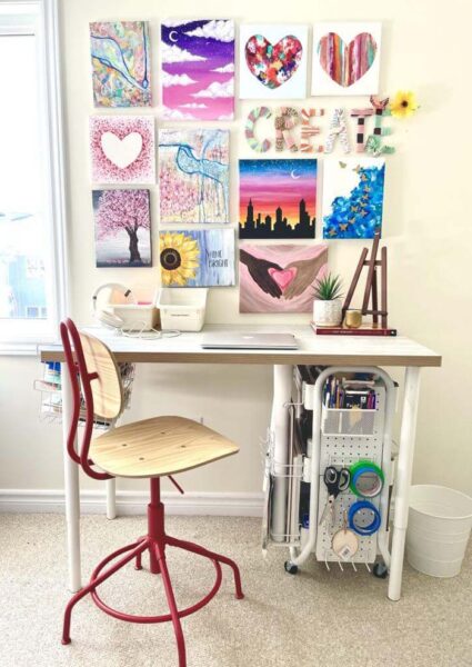 25 Best DIY Craft Tables and Desks To Make Your Own Creative Oasis