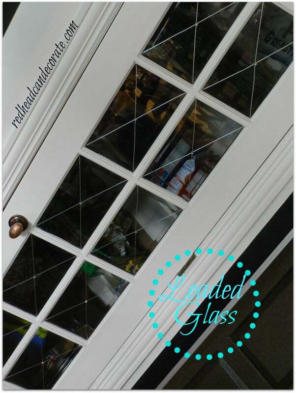 See-Through Leaded Glass Insert Doors #pantrydoor #decorhomeideas