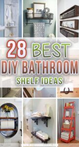 28 Best DIY Bathroom Shelf Ideas To Keep Everything In Perfect Order