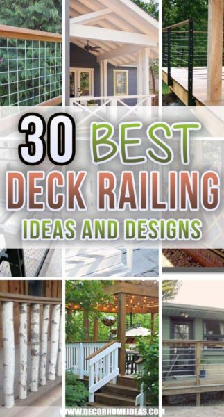 30 Best DIY Deck Railing Ideas and Designs for 2024 | Decor Home Ideas