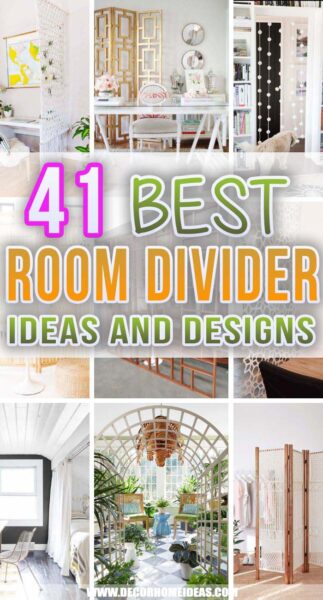 41 Best Room Divider Ideas To Use The Space More Practically