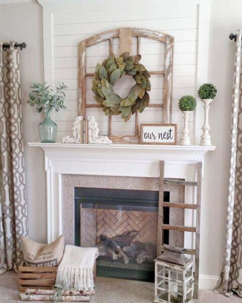 32 Best Farmhouse Mantel Decor Ideas To Add Even More Coziness To Your Home