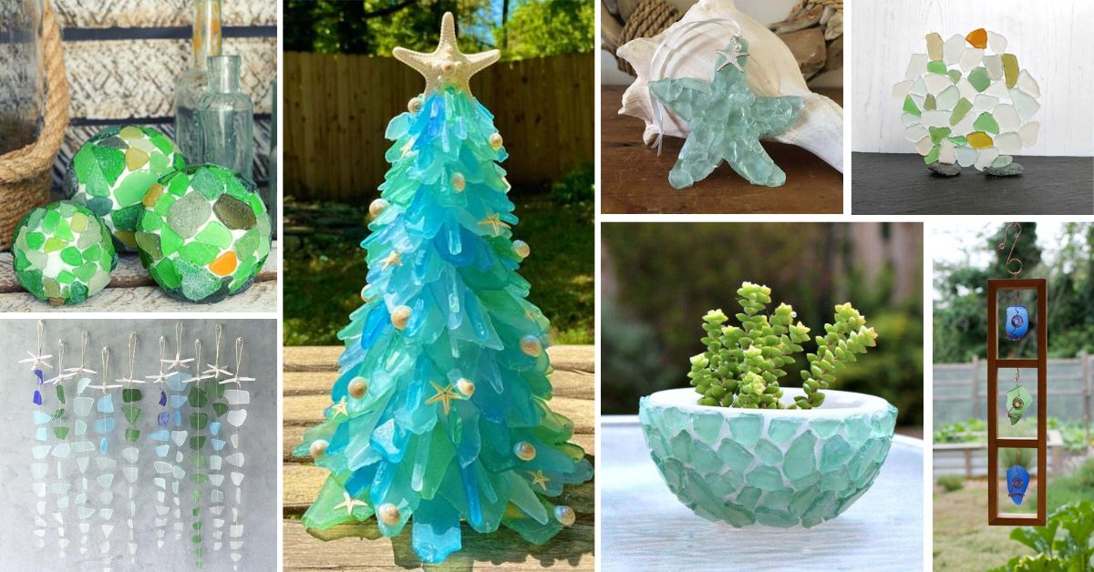 30+ easy DIY sea glass crafts · VickyMyersCreations