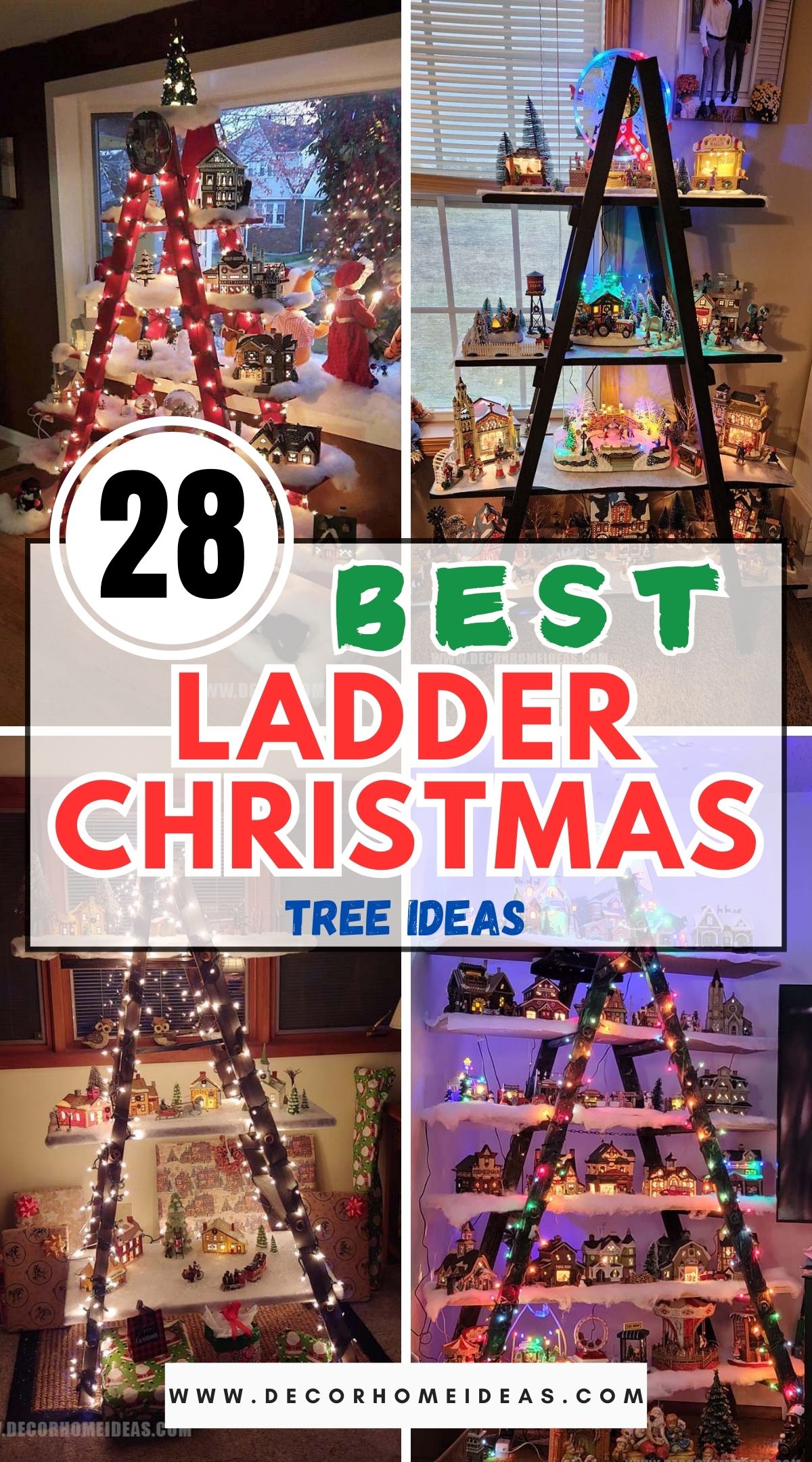 28 Ladder Christmas Tree Ideas 1