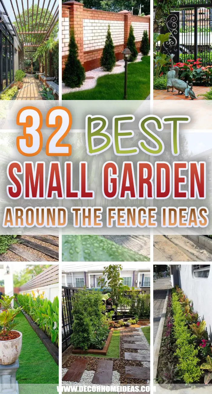 32 Ideas for Landscaping “Small Garden Around the Fence”