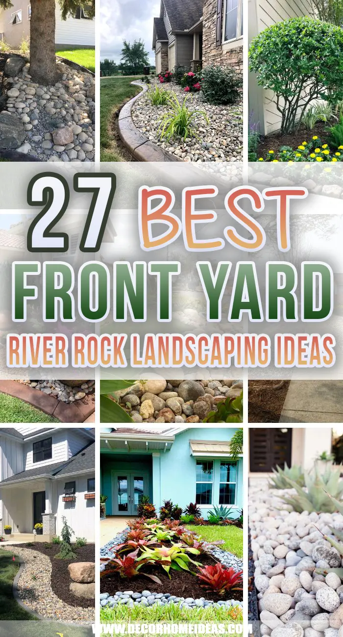 27 Amazing Front Yard River Rock Landscaping Ideas To Wow Your Neighbors