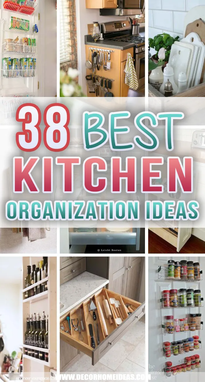 38 Fantastic Kitchen Organization Ideas To Make It Easier With Everyday ...