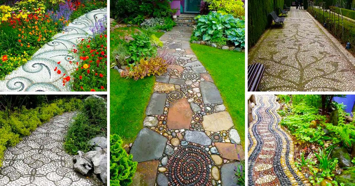 Steal These 12 Stone Path Ideas and Craft Garden Art Like a Pro