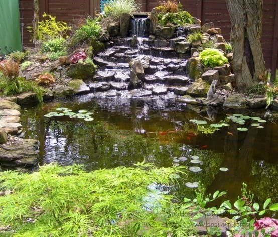  A Waterfall Made Of Stone Is One Of Those Things That Could Become A Focal Point Of Any Pond