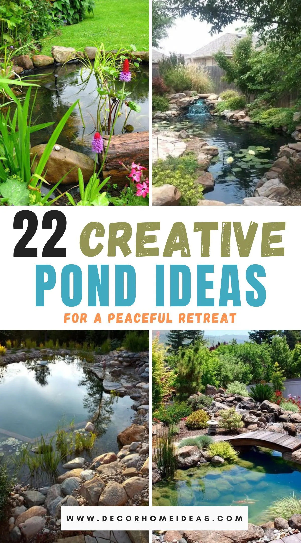 Bring your backyard to life with these 22 cool pond ideas! From small and simple to large and luxurious, find the perfect design for your outdoor space.