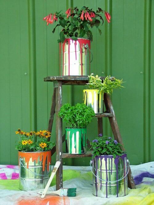 Paint Bucket Planter