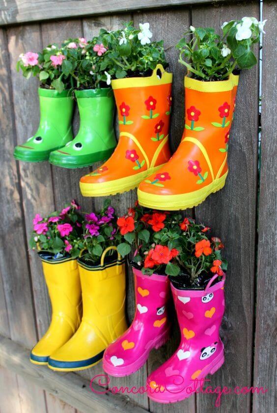 Colorfull Boot Pot