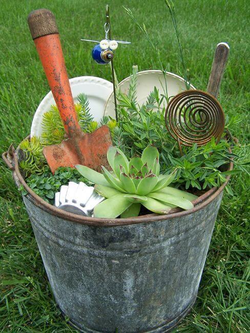 Miniature Junk Garden