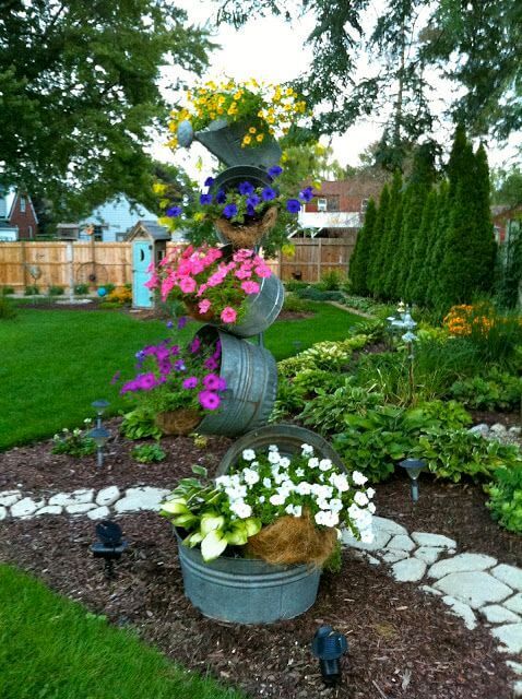  A Vertical Flower Garden