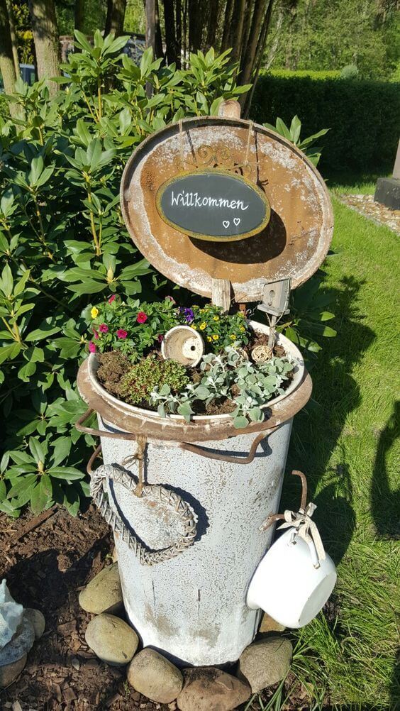 A Rustic Miniature Junk Garden