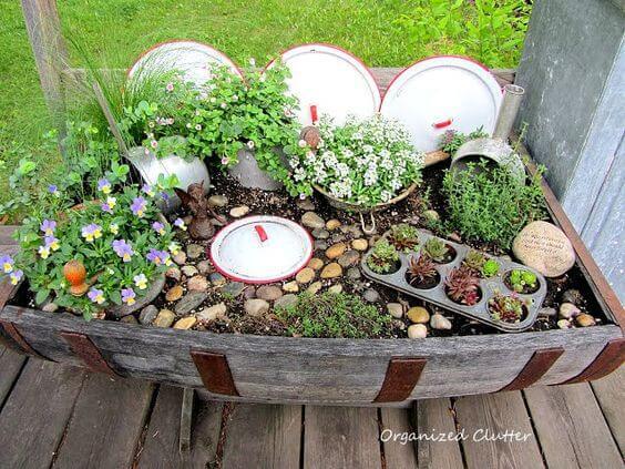 Barbecue Themed Fairy Garden