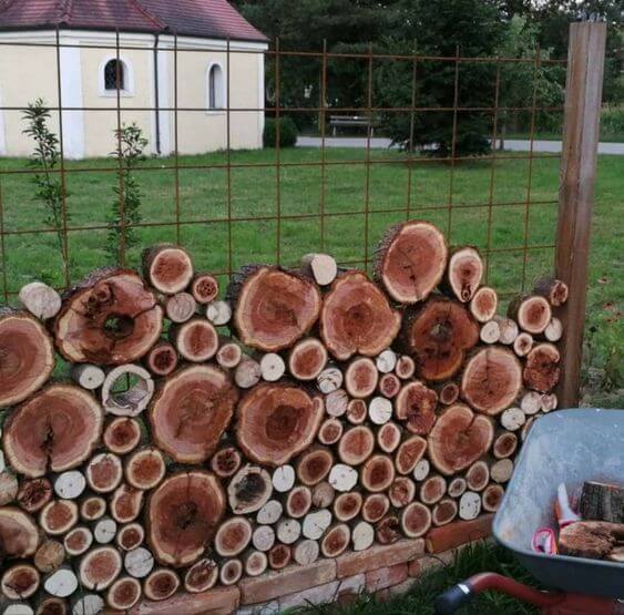 Logs Wall