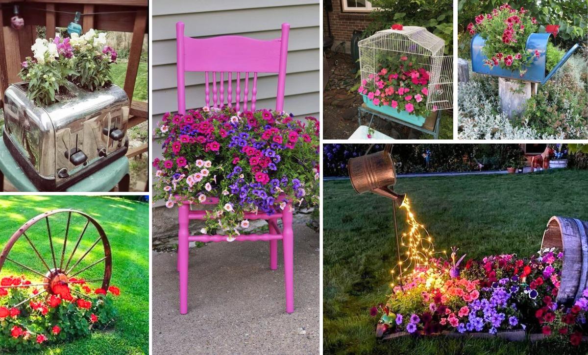 DIY flower pot ideas garden