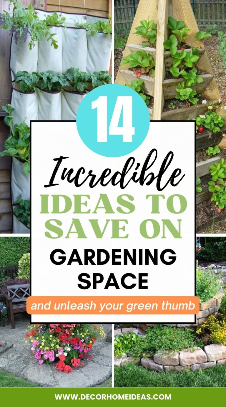 14 Stunning Ideas To Save Gardening Space