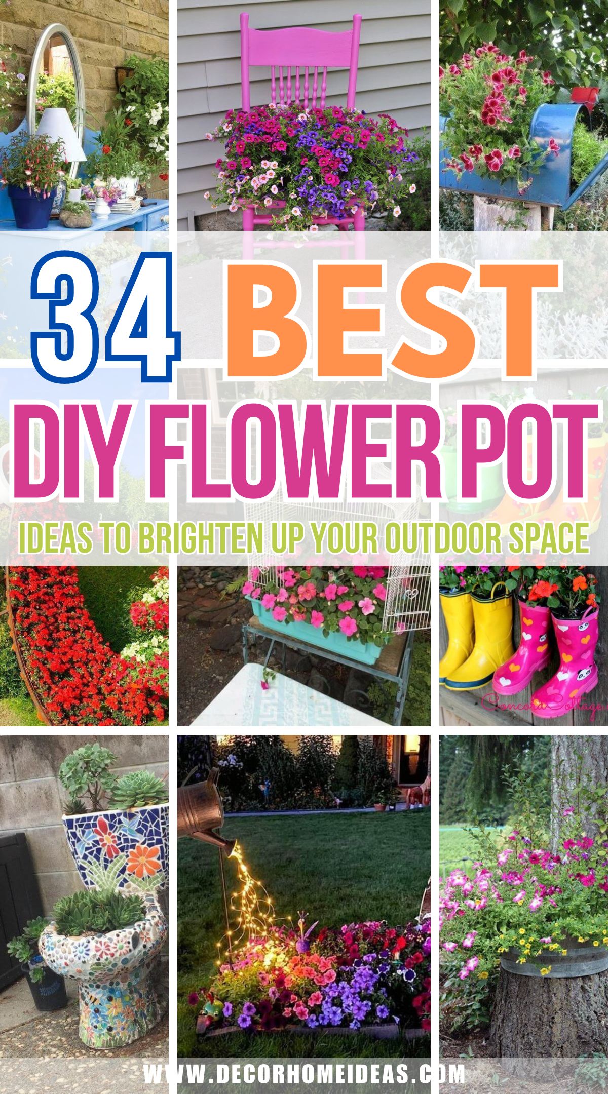 best diy flower pot garden ideas