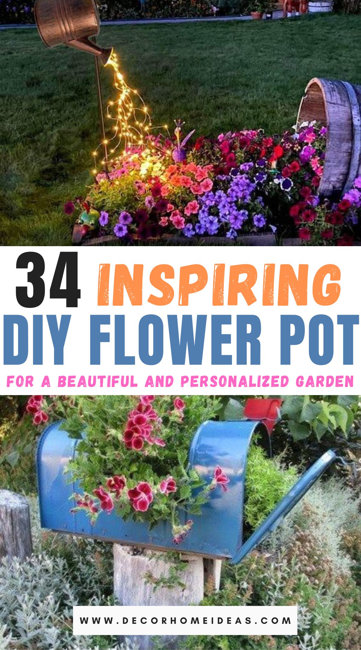 creative DIY flower pot ideas garden