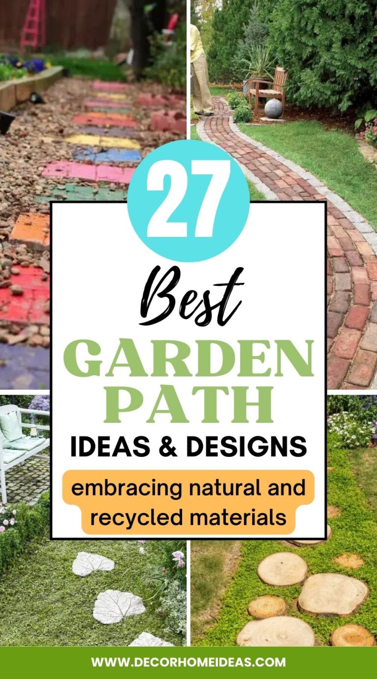 27 Garden Path Ideas Embracing Natural and Recycled Materials