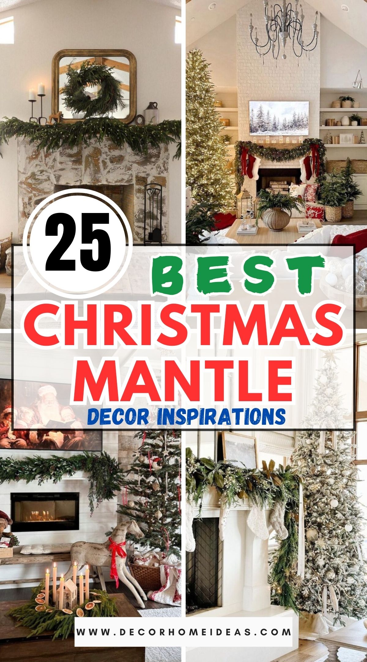 25 Enchanting Christmas Mantle Decor Inspirations 1