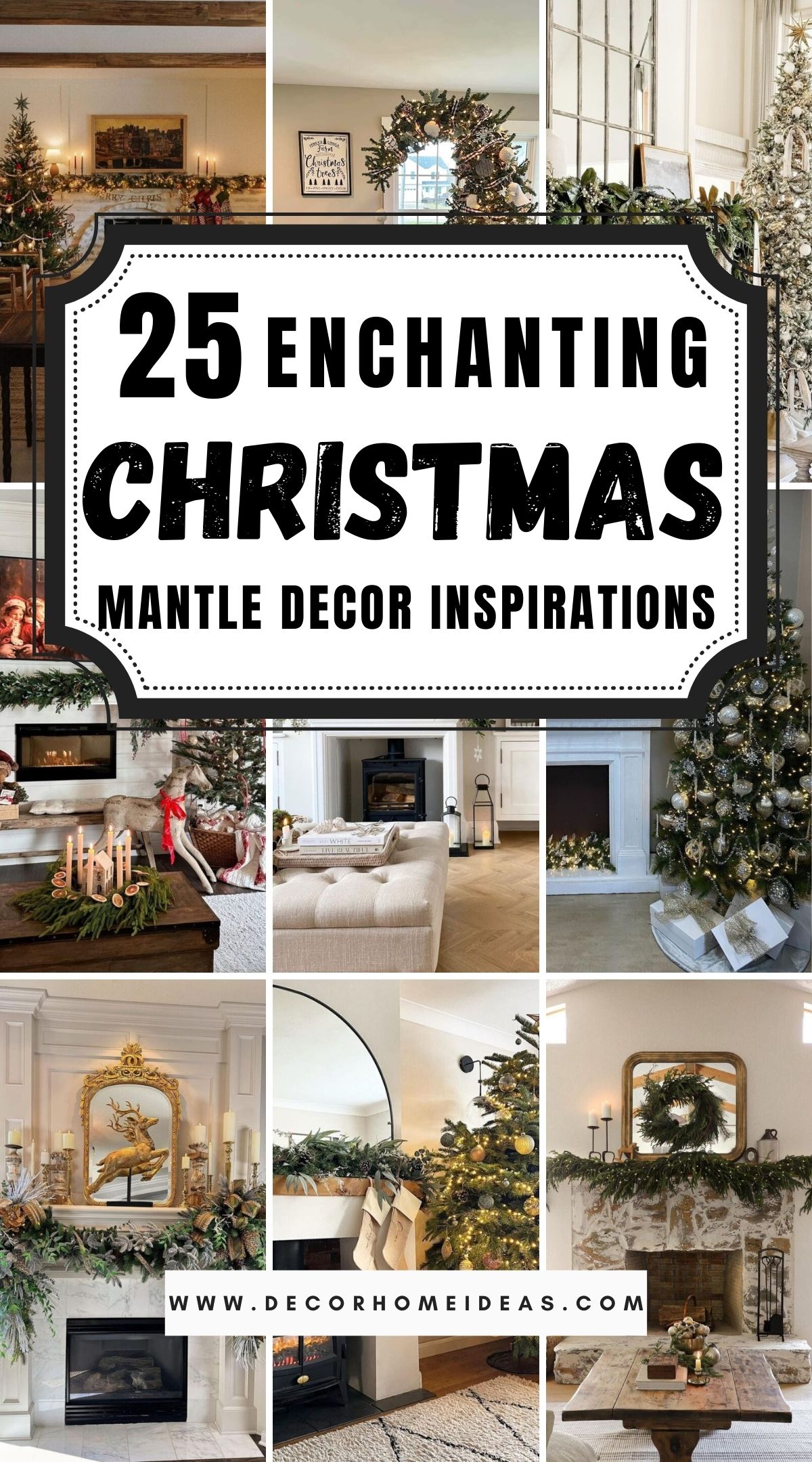 25 Enchanting Christmas Mantle Decor Inspirations 2