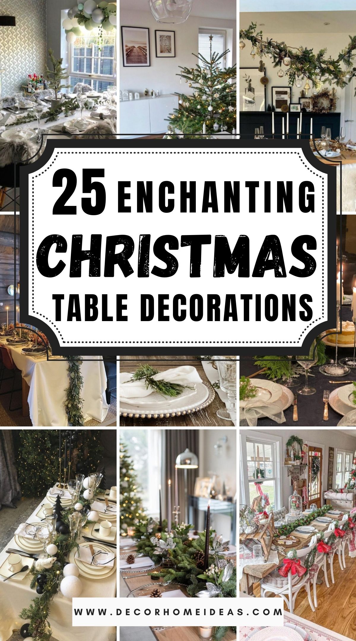 25 Enchanting Christmas Table Decorations 2