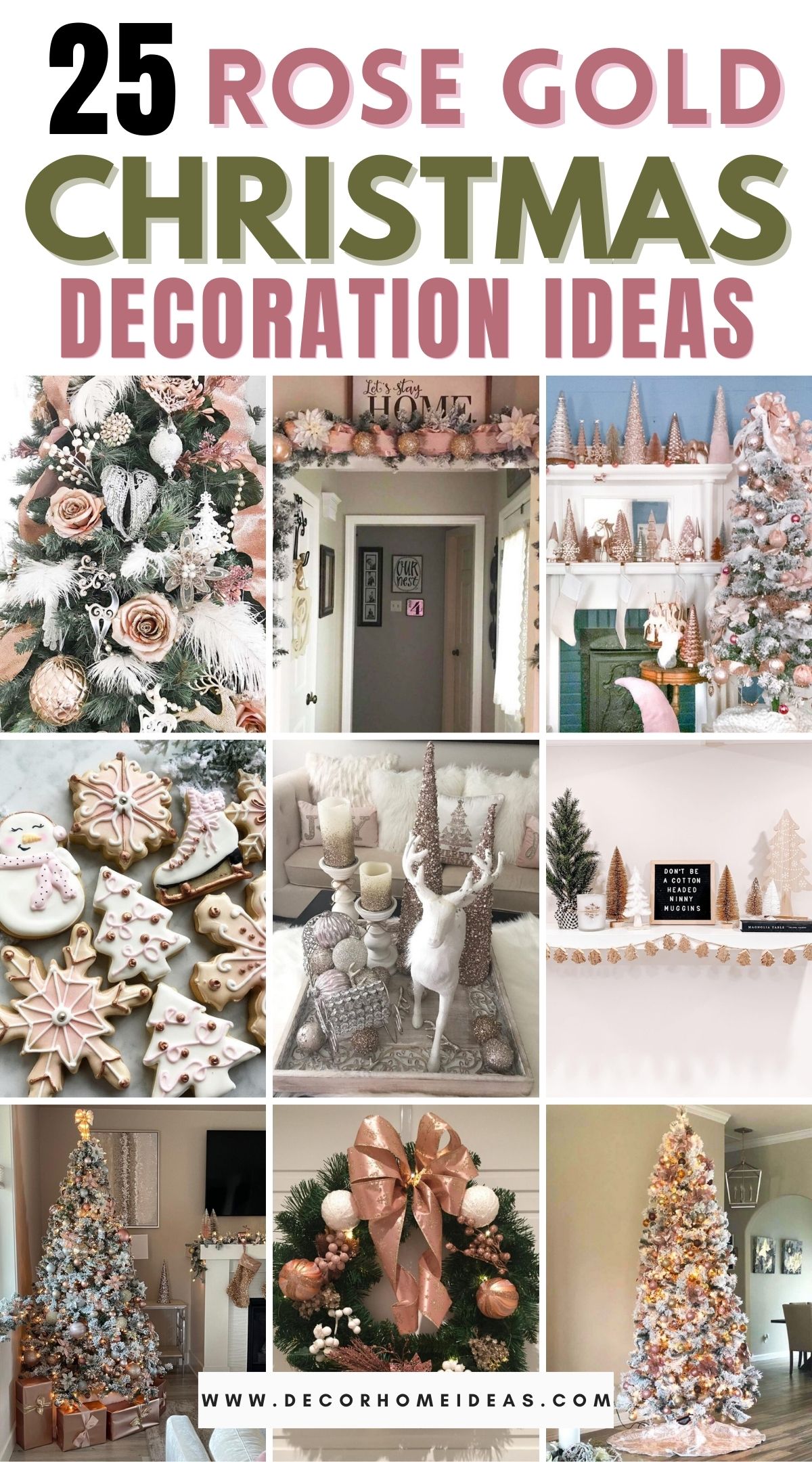 25 Rose Gold Christmas Decoration Ideas 1